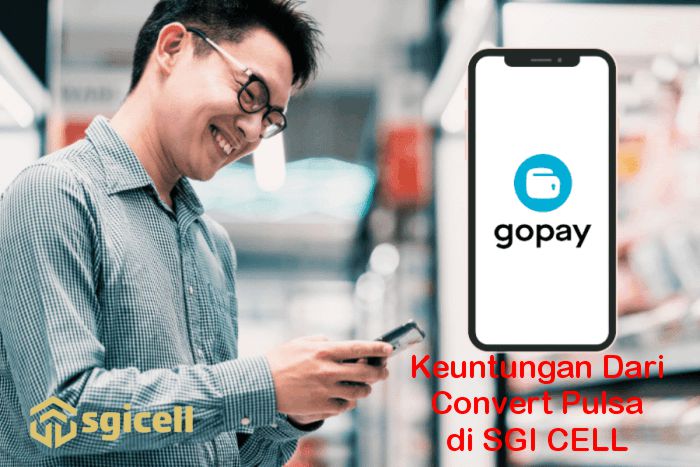 convert dan tukar pulsa ke Gopay