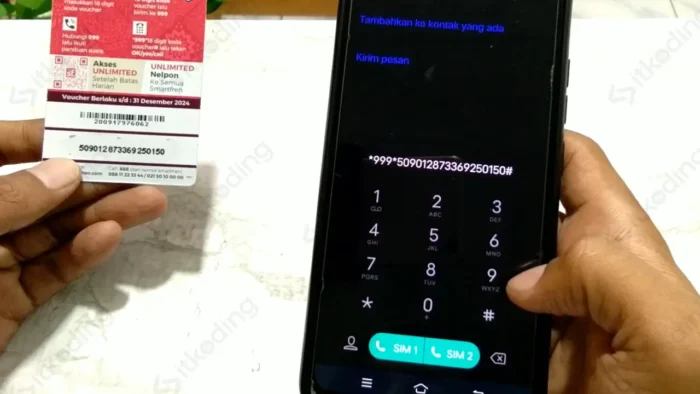 cara mengisi voucher smartfreen secara dial