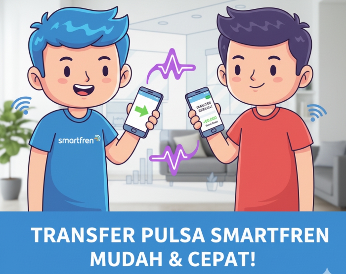 cara transfer pulsa smartfen