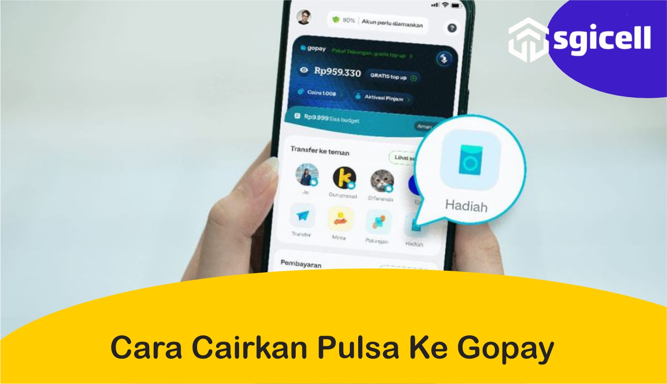 cara cairkan pulsa ke gopay