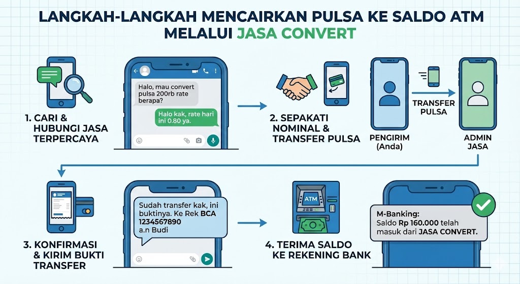 langkah convert pulsa di jasa convert pulsa