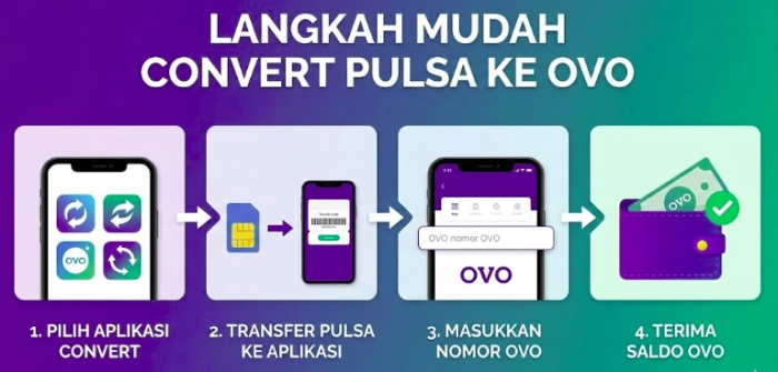 langkah convert pulsa ke ovo