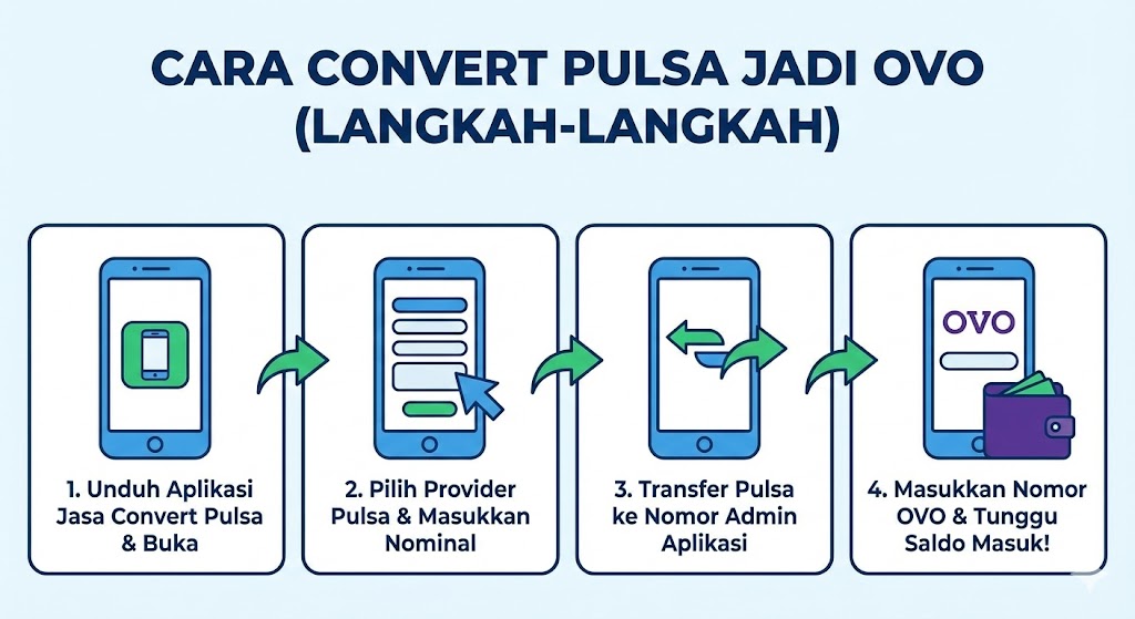 mengubah pulsa jadi saldo ovo