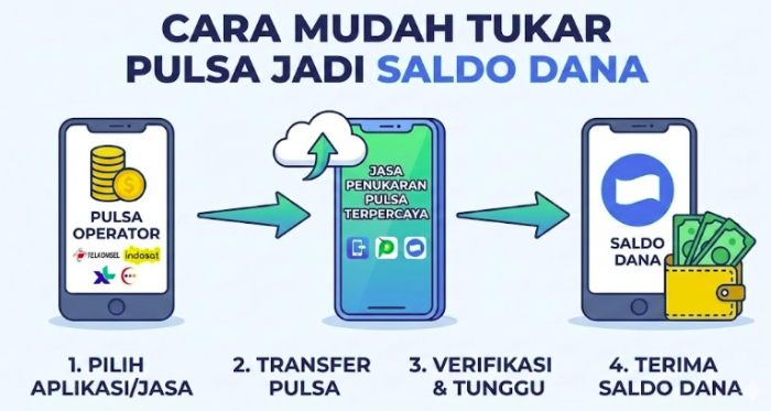 metode penukaran pulsa jadi dana