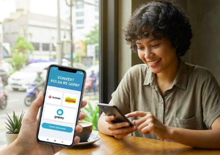 penukaran pulsa ke gopay mudah