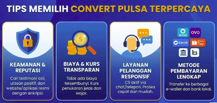 memilih convert pulsa