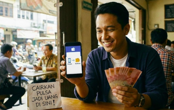 cara cairkan pulsa ke linkaja